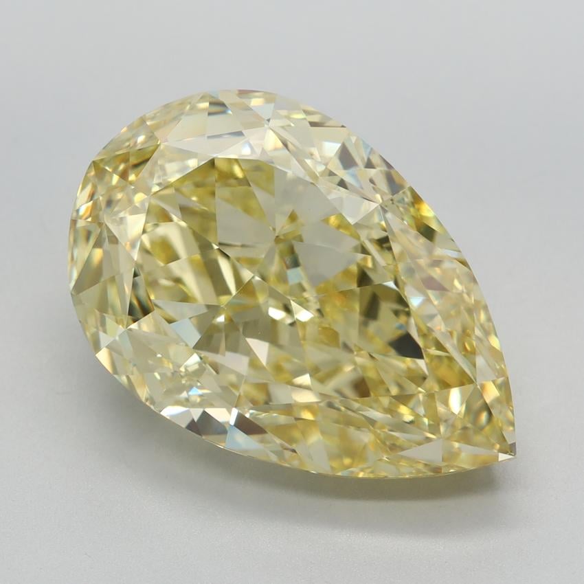 10.14 Ct. Fancy Intense Yellow Pear Lab Grown Diamond