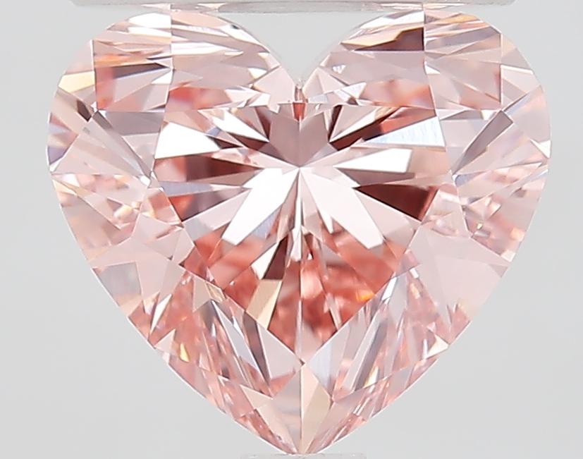 2.09 Ct. Fancy Vivid Pink Heart Lab Grown Diamond