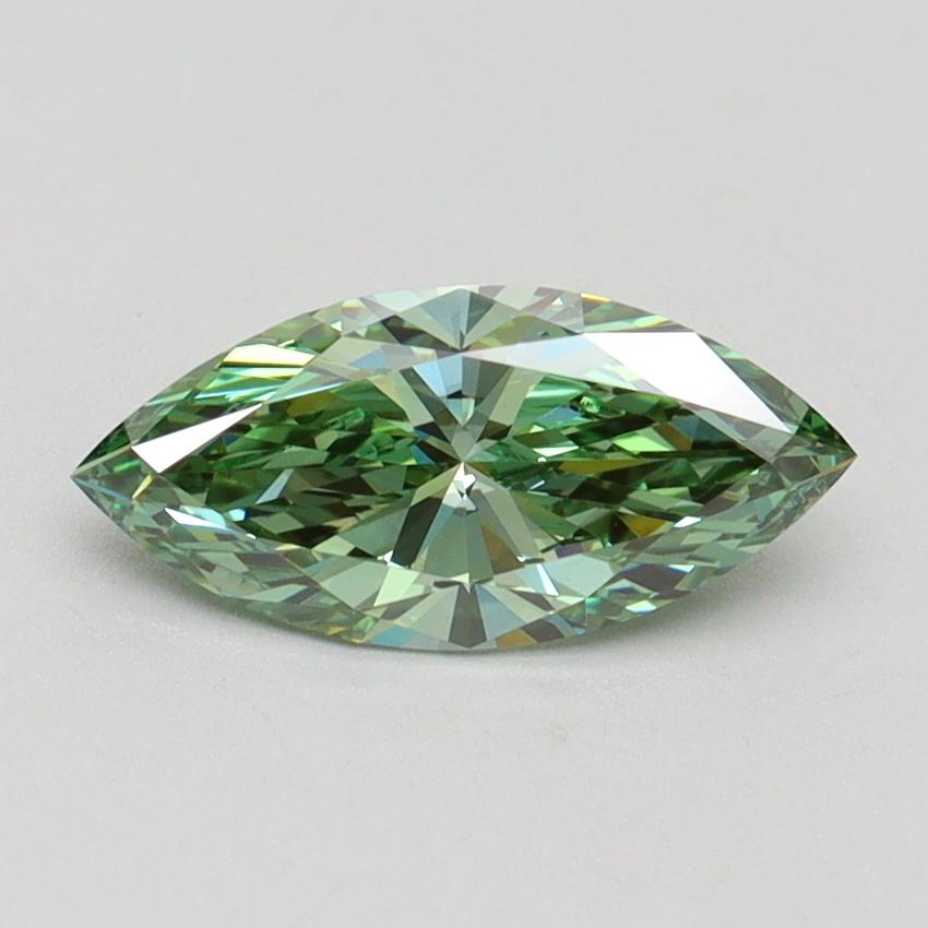 1.03 Ct. Fancy Vivid Pacific Green Marquise Lab Grown Diamond