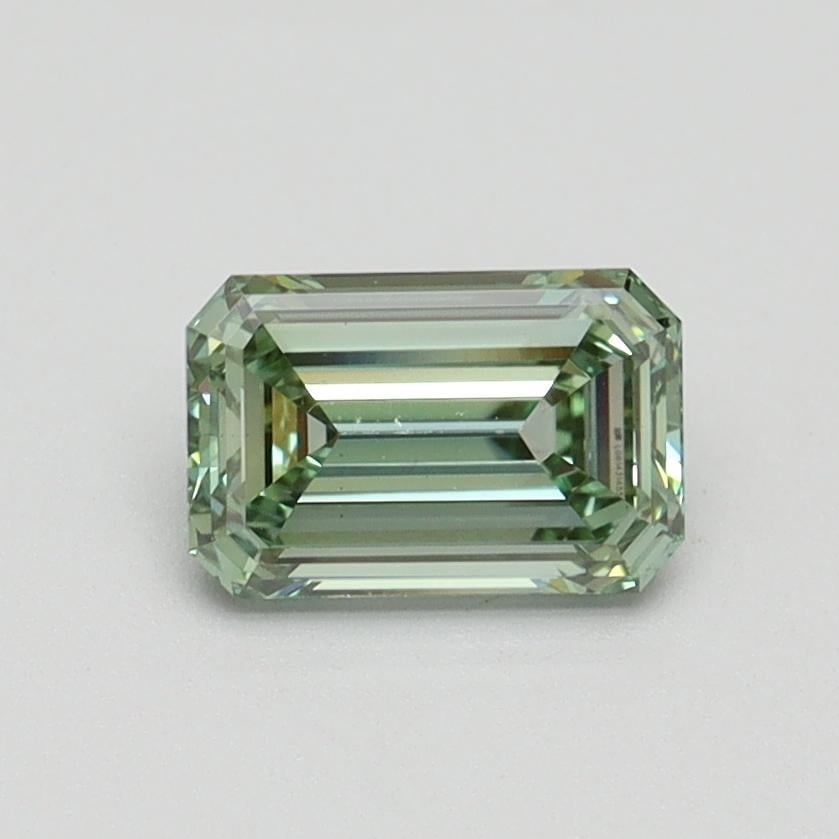 0.80 Ct. Fancy Intense Pacific Green Emerald Lab Grown Diamond