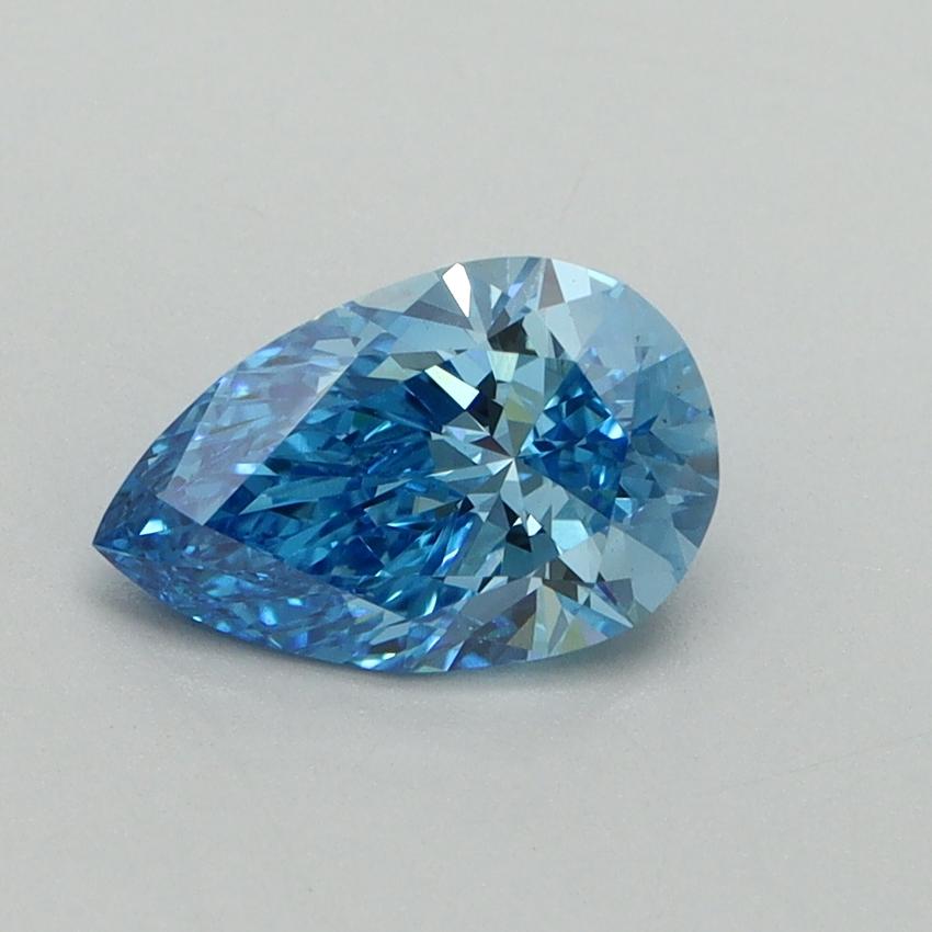 1.05 Ct. Fancy Vivid Blue Pear Lab Grown Diamond