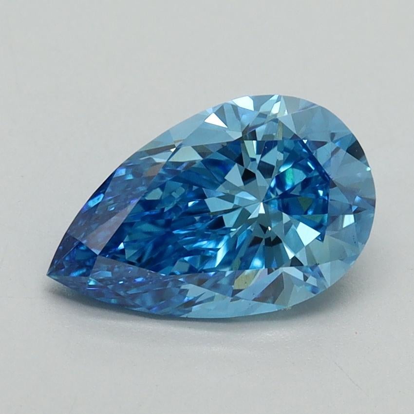 1.50 Ct. Fancy Vivid Blue Pear Lab Grown Diamond