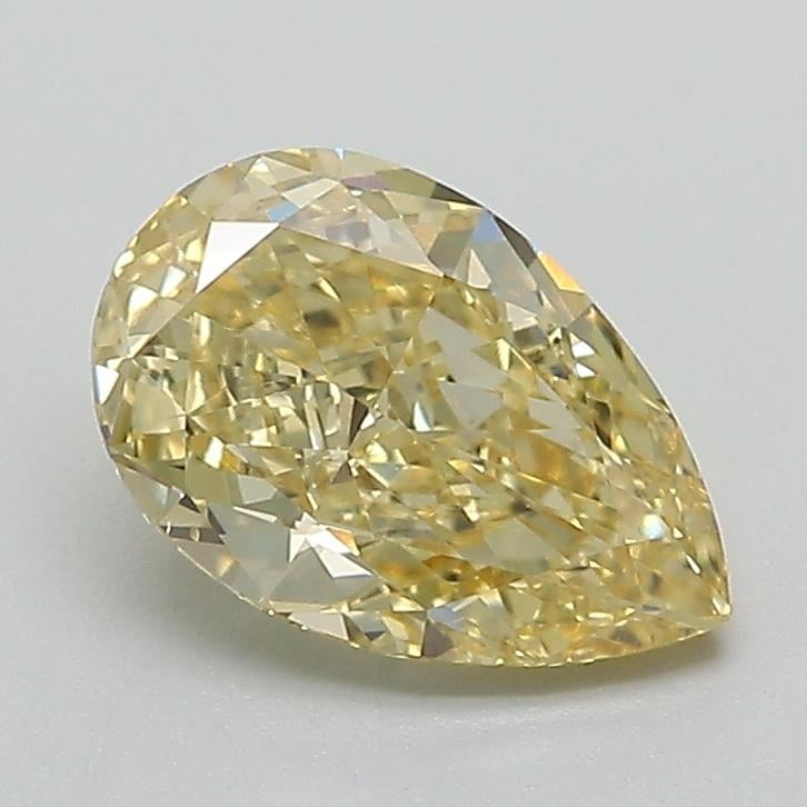1.34 Ct. Fancy Intense  Yellow Pear Lab Grown Diamond