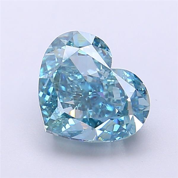 2.03 Ct. Fancy Vivid  Blue Heart Lab Grown Diamond