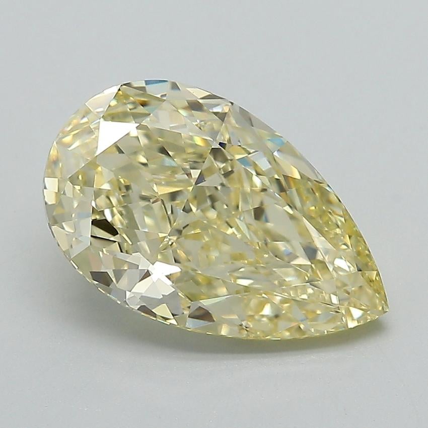 3.51 Ct. Fancy  Yellow Pear Lab Grown Diamond