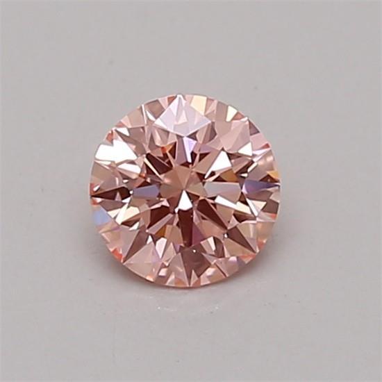 0.33 Ct. Fancy Vivid Pink Round Lab Grown Diamond