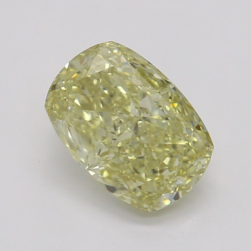 0.82 Ct. Fancy Brownish Greenish Yellow Cushion Diamond
