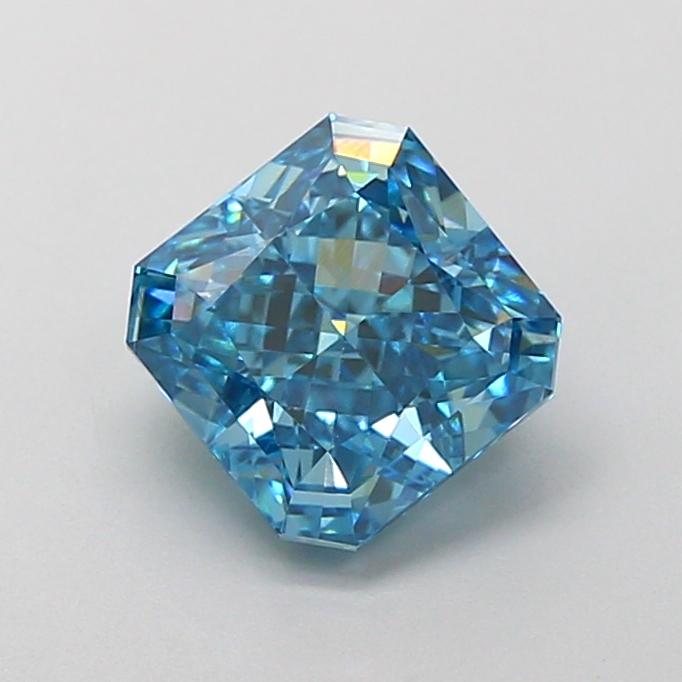 2.16 Ct. Fancy Vivid Blue Radiant Lab Grown Diamond