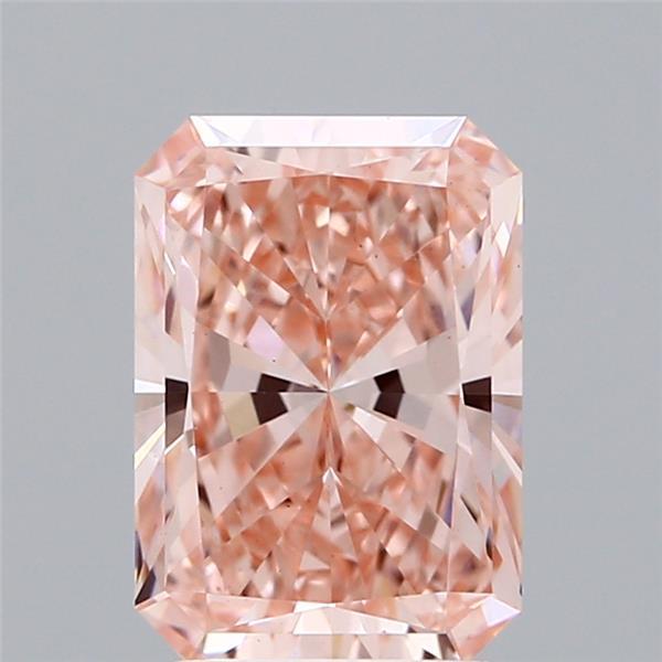 2.22 Ct. Fancy Vivid Pink Radiant Lab Grown Diamond