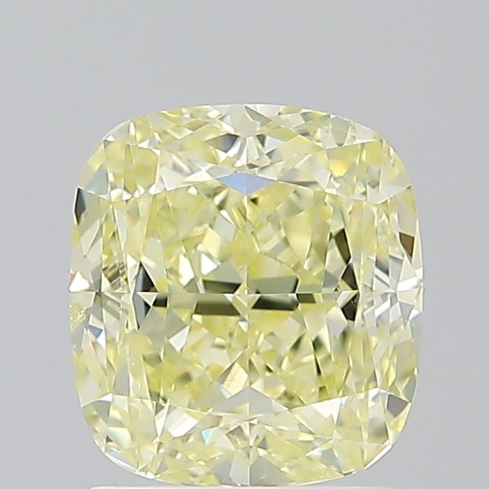 2.01 Ct. Fancy Light  Yellow Cushion Diamond