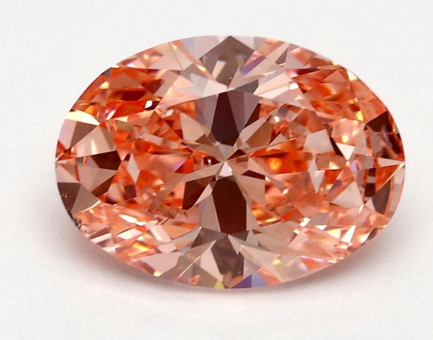 2.01 Ct. Fancy Vivid Pink Oval Lab Grown Diamond