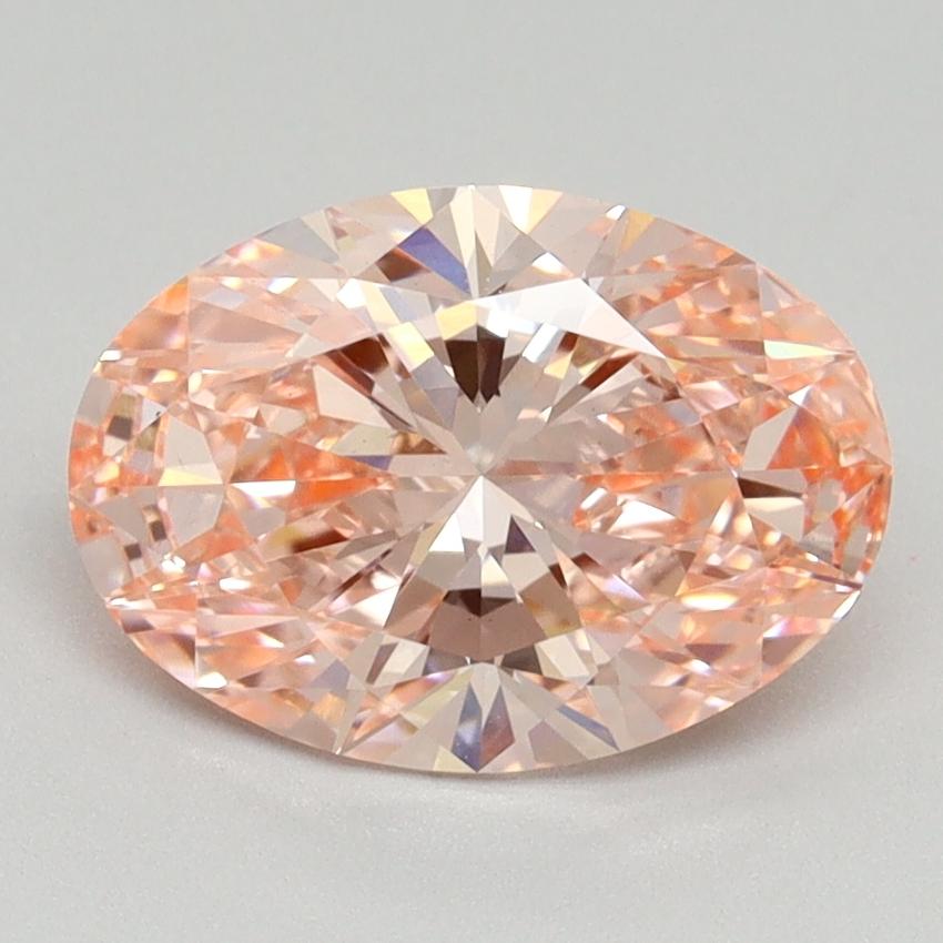 2.03 Ct. Fancy Vivid Pink Oval Lab Grown Diamond