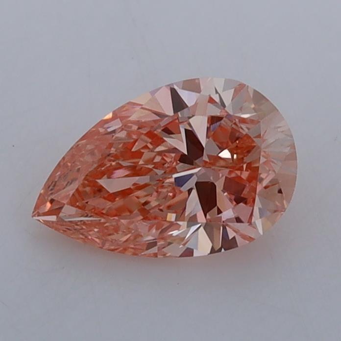 0.79 Ct. Fancy Intense  Pink Pear Lab Grown Diamond