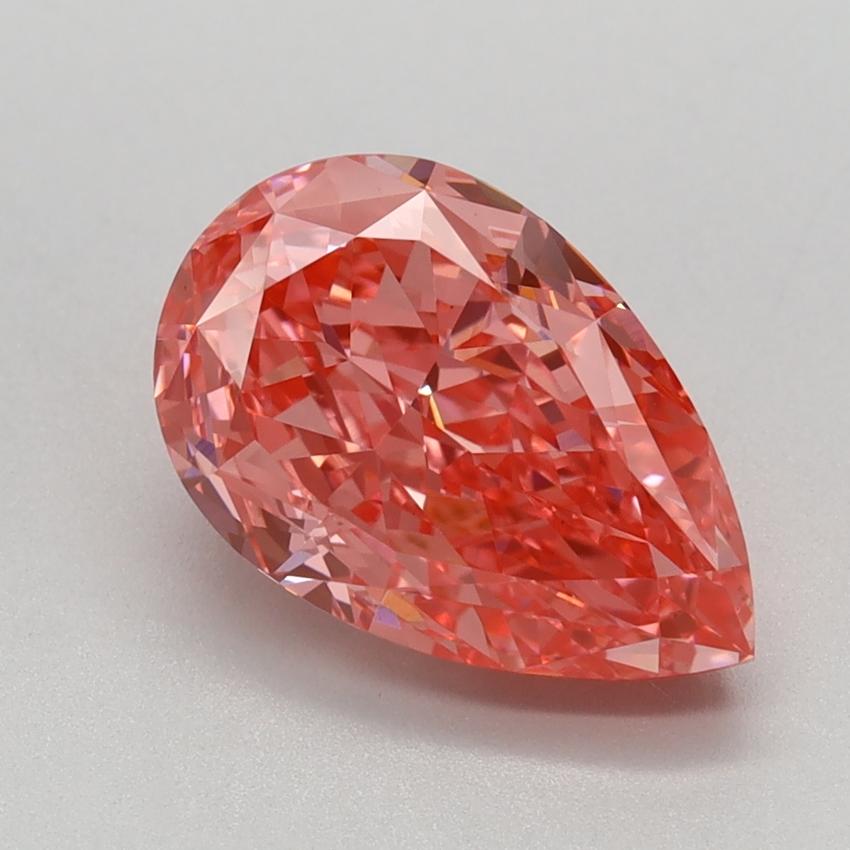 2.31 Ct. Fancy Vivid Pink Pear Lab Grown Diamond