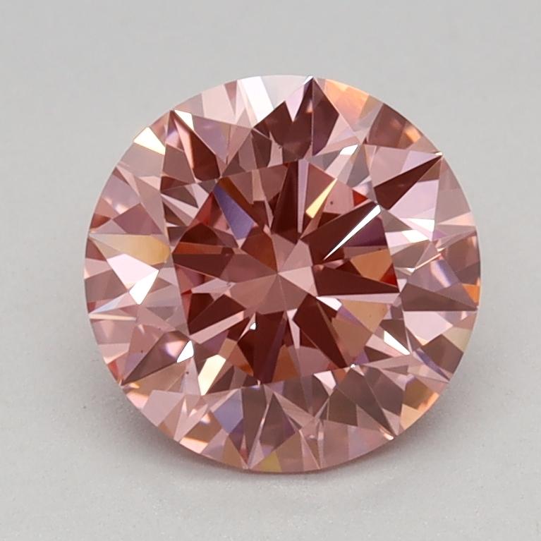 1.09 Ct. Fancy Vivid Pink Round Lab Grown Diamond