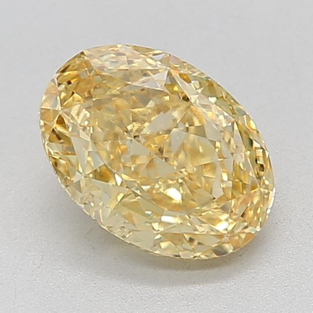 2.12 Ct. Fancy Vivid Yellow Oval Lab Grown Diamond