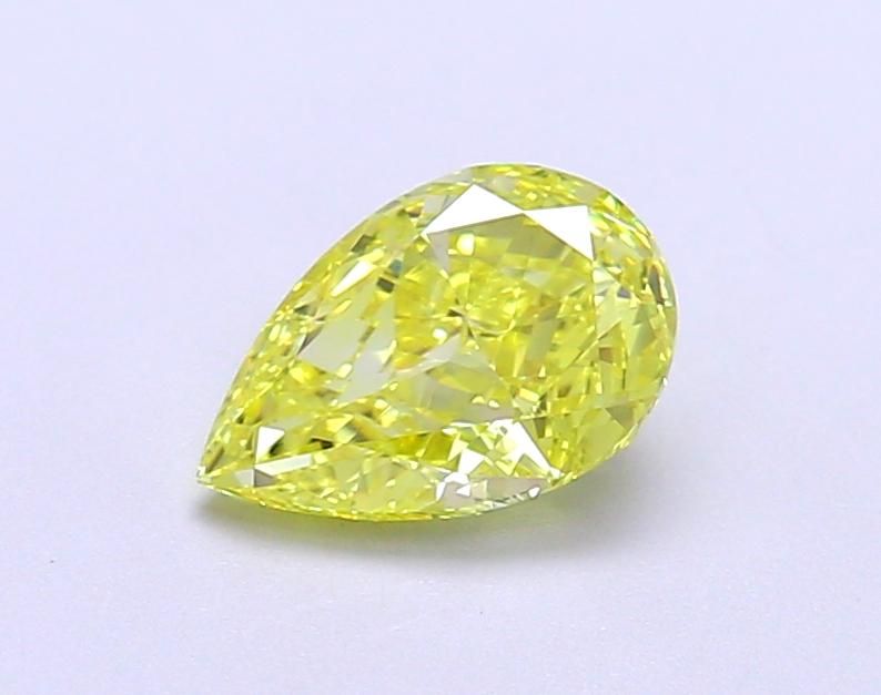 1.02 Ct. Fancy Vivid Yellow Pear Lab Grown Diamond