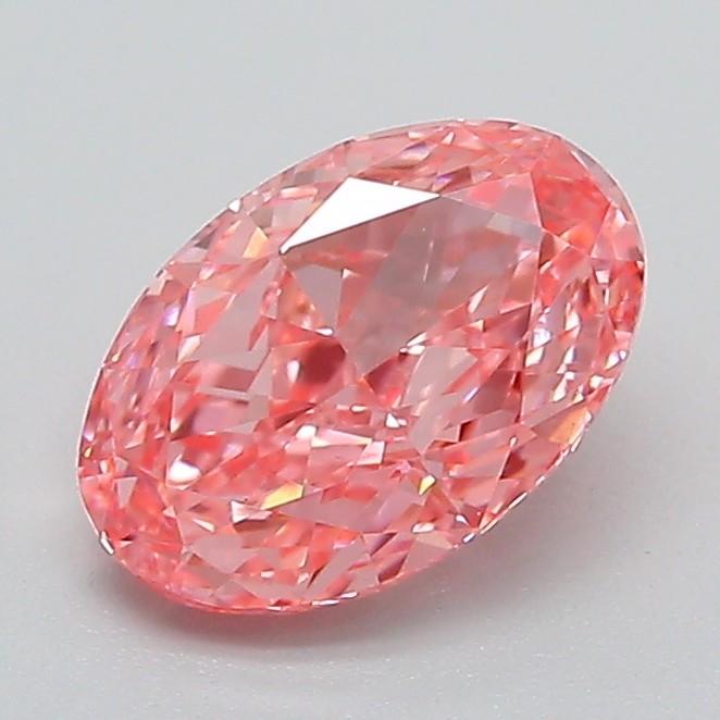 1.18 Ct. Fancy Vivid Pink Oval Lab Grown Diamond