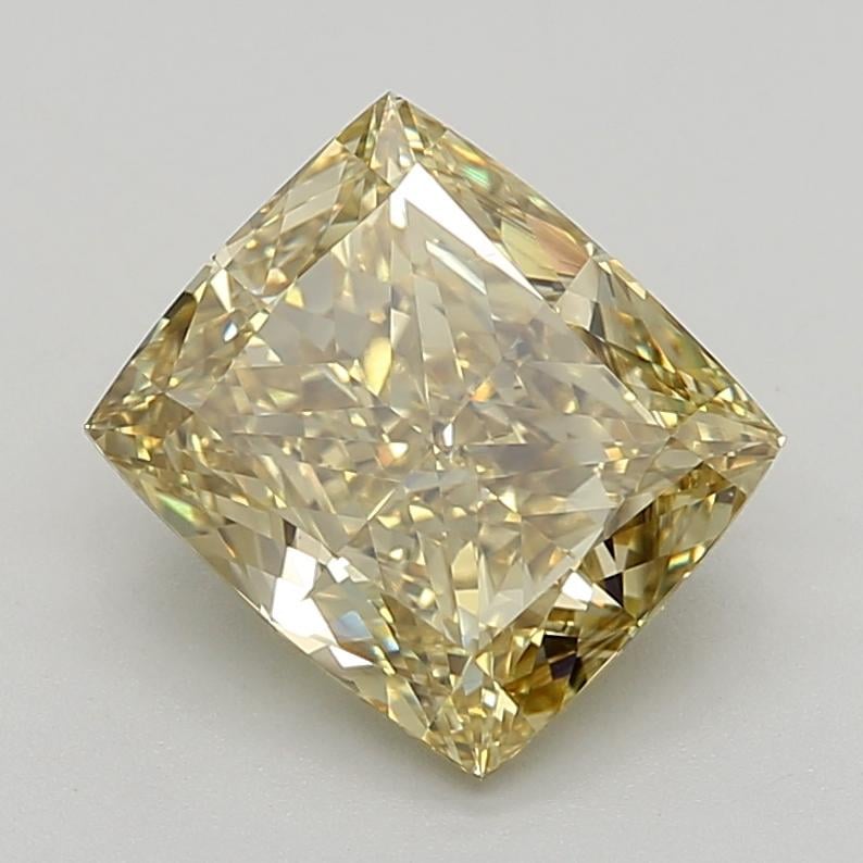 4.06 Ct. Fancy Intense  Yellow Cushion Lab Grown Diamond
