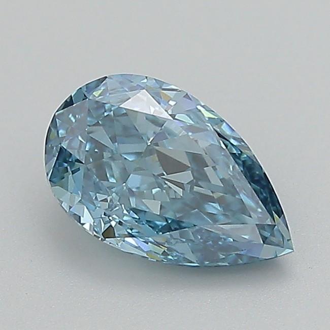 1.14 Ct. Fancy Vivid  Blue Pear Lab Grown Diamond