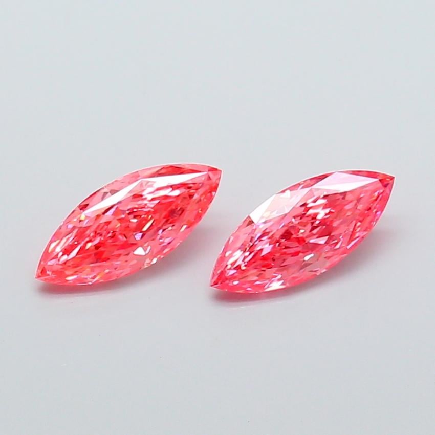 1.01 Ct. Fancy Vivid Pink Marquise Lab Grown Diamond
