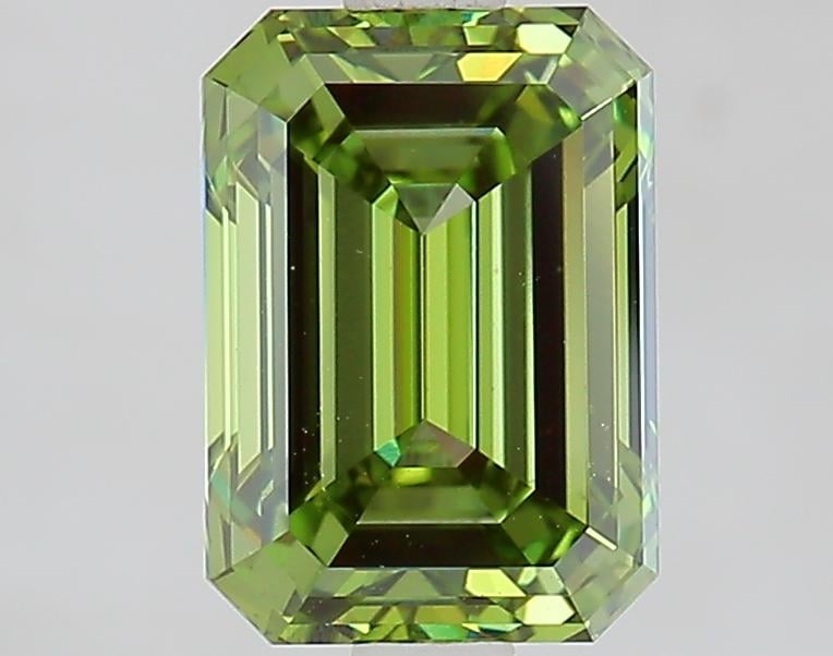 2.22 Ct. Fancy Vivid Green Emerald Lab Grown Diamond