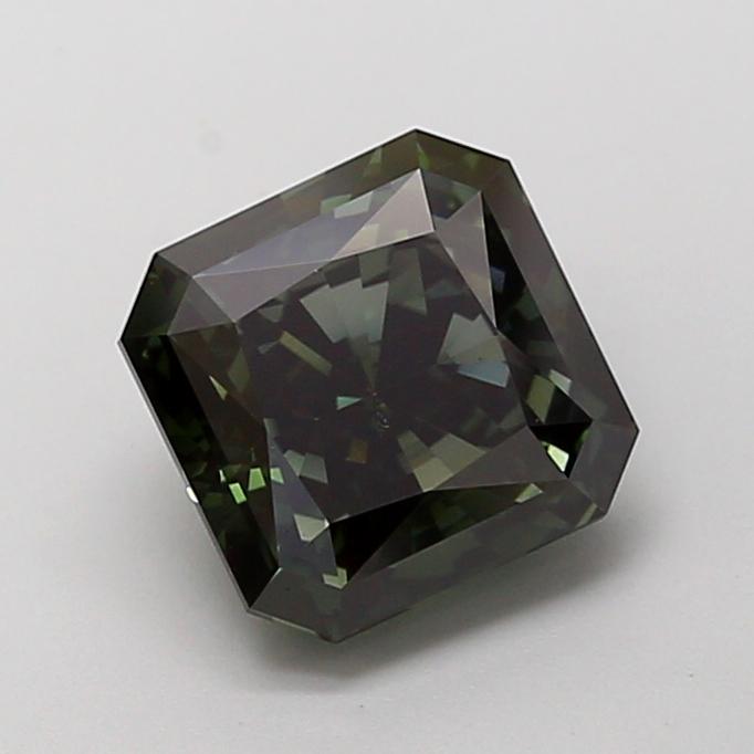 2.60 Ct. Fancy Deep Green Radiant Lab Grown Diamond