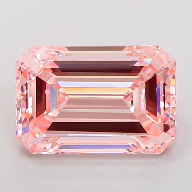 10.10 Ct. Fancy Vivid Pink Emerald Lab Grown Diamond