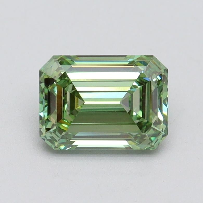 1.02 Ct. Fancy Vivid Pacific Green Emerald Lab Grown Diamond