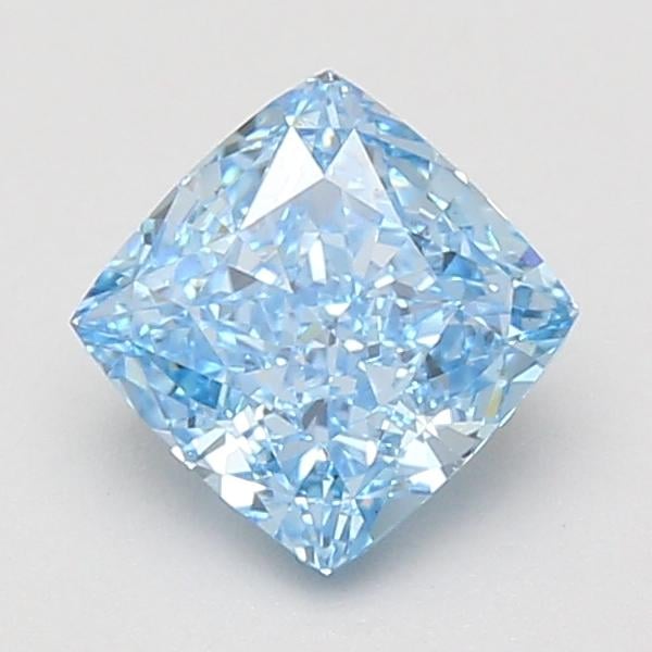 1.56 Ct. Fancy Vivid Blue Cushion Lab Grown Diamond