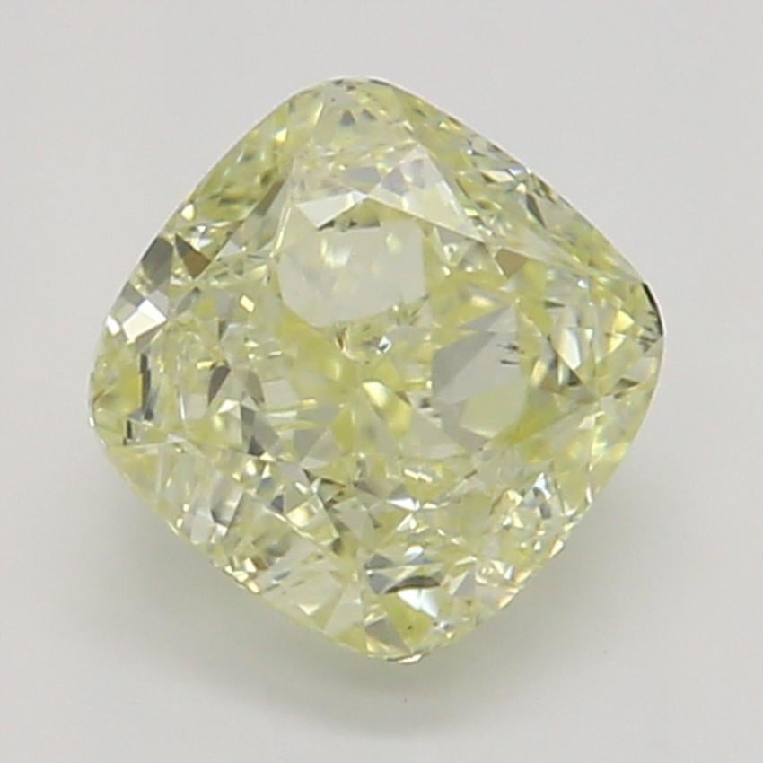 0.60 Ct. Fancy Light Yellow Cushion Diamond