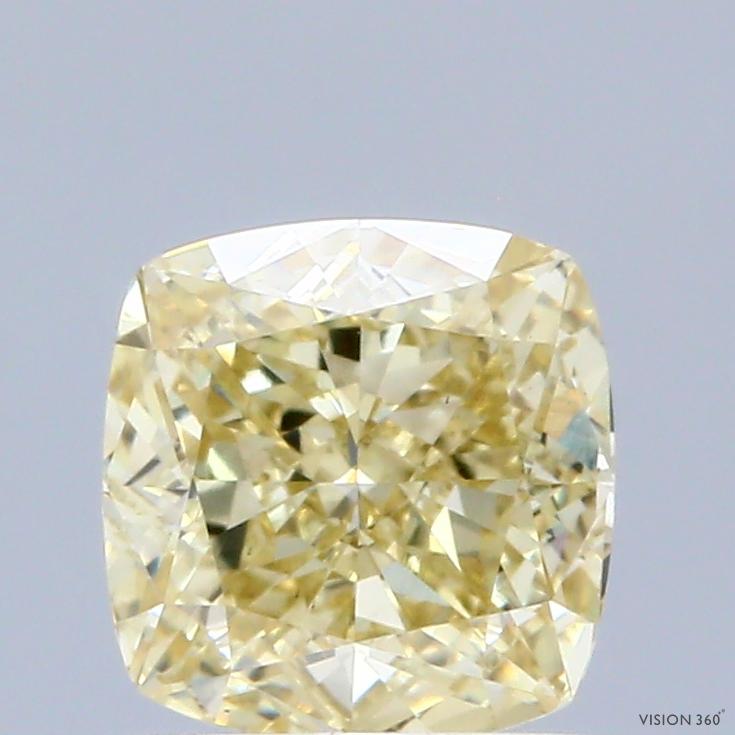 1.25 Ct. Fancy Yellow Cushion Lab Grown Diamond