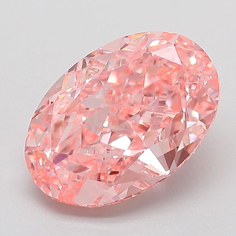 2.40 Ct. Fancy Vivid  Pink Oval Lab Grown Diamond