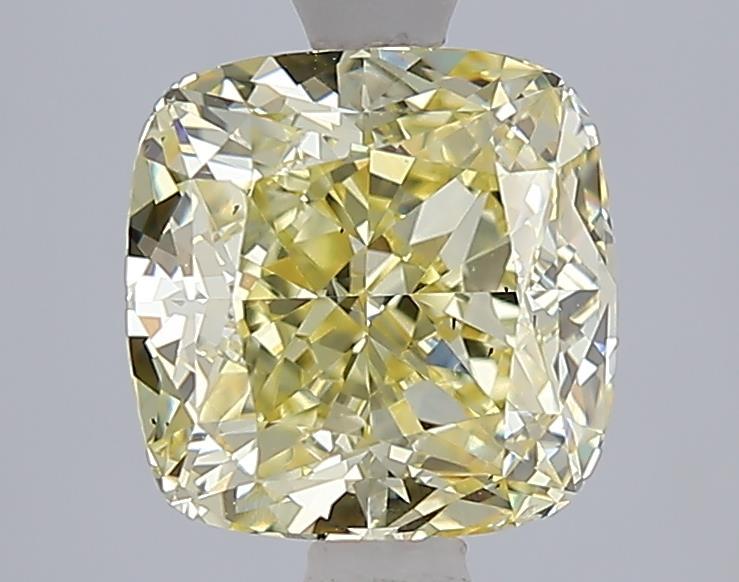 2.02 Ct. Fancy Intense Yellow Cushion Lab Grown Diamond
