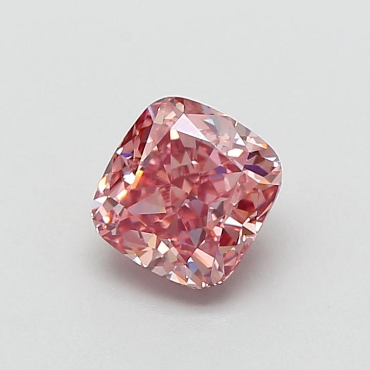 1.09 Ct. Fancy Intense Pink Cushion Lab Grown Diamond