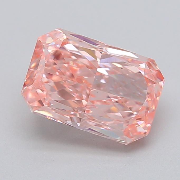 1.44 Ct. Fancy Vivid  Pink Radiant Lab Grown Diamond