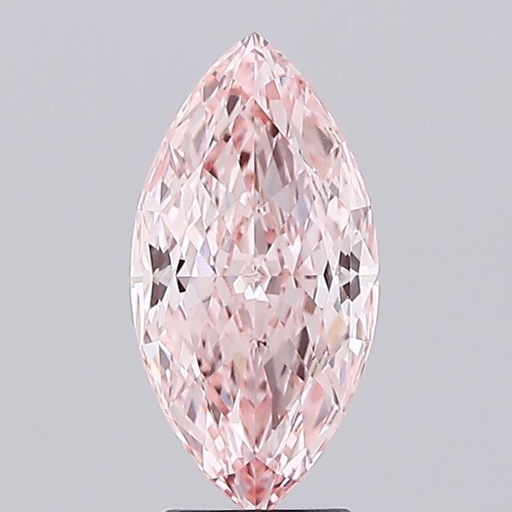 3.10 Ct. Fancy Vivid Pink Marquise Lab Grown Diamond