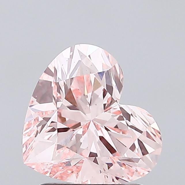 1.51 Ct. Fancy Intense Pink Heart Lab Grown Diamond