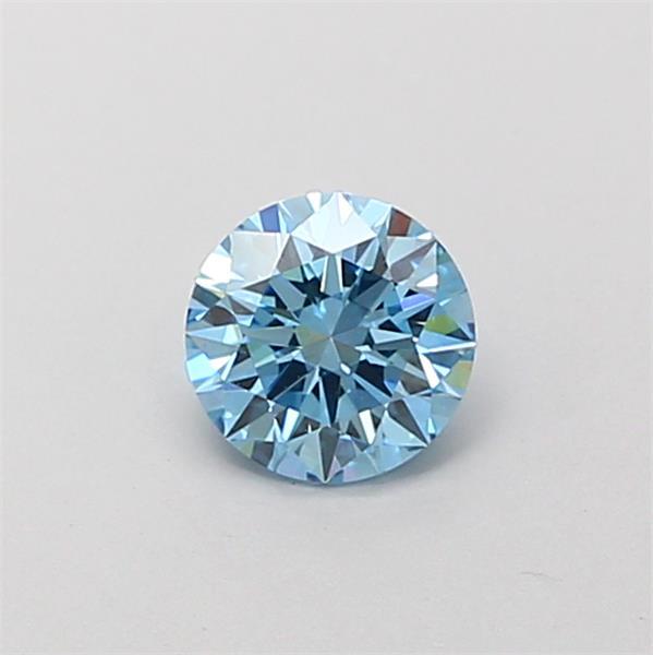 0.61 Ct. Fancy Vivid Blue Round Lab Grown Diamond