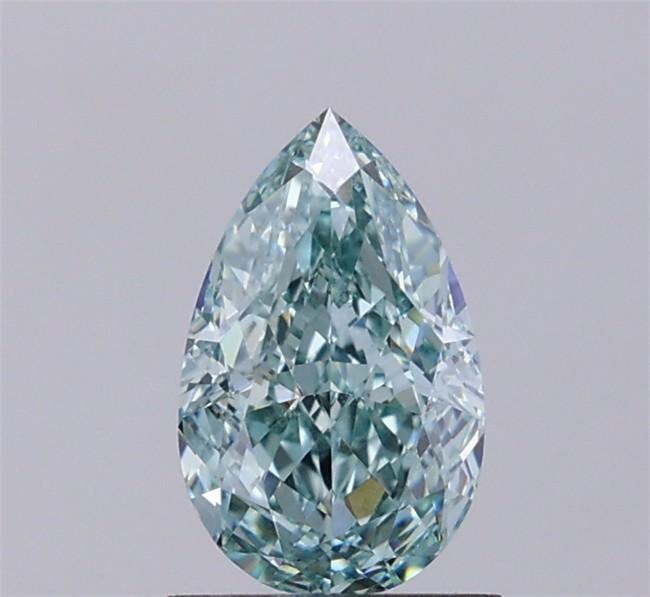 1.23 Ct. Fancy Intense Green Pear Lab Grown Diamond