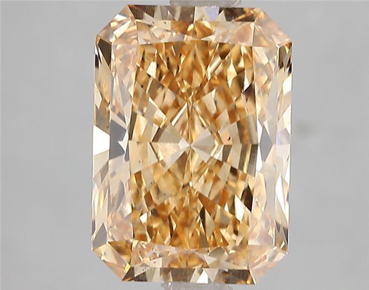 3.09 Ct. Fancy Vivid Orangy Yellow Radiant Lab Grown Diamond
