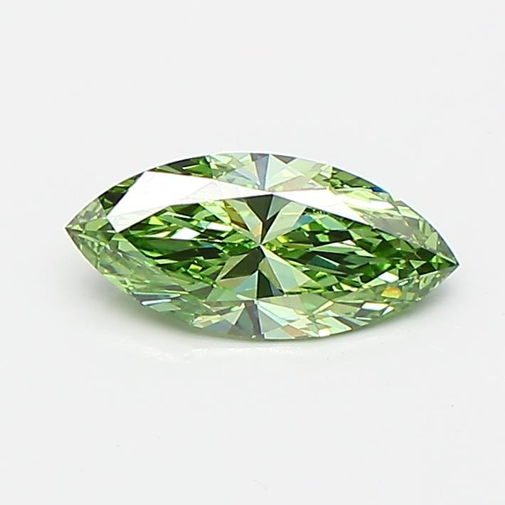 0.46 Ct. Fancy Vivid Green Marquise Lab Grown Diamond