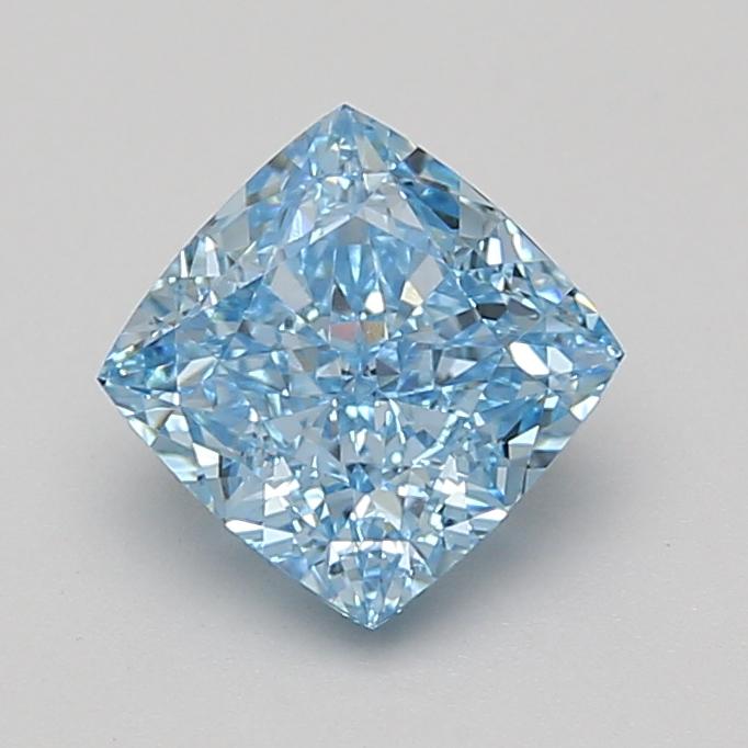2.09 Ct. Fancy Vivid Blue Cushion Lab Grown Diamond