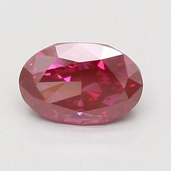 0.84 Ct. Fancy Deep Pink Oval Lab Grown Diamond