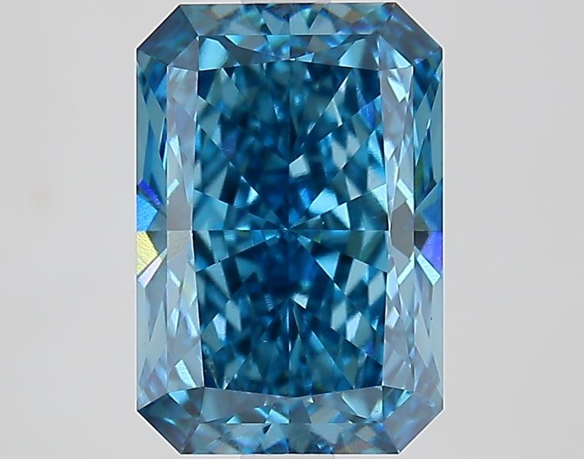 3.30 Ct. Fancy Vivid Blue Radiant Lab Grown Diamond