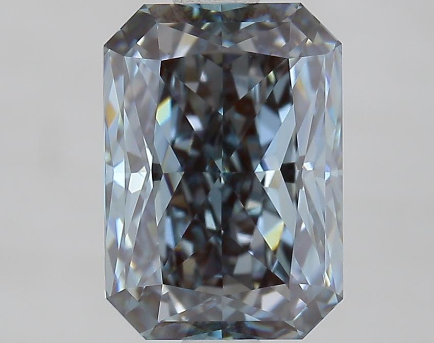 2.08 Ct. Fancy Grey Blue Radiant Lab Grown Diamond