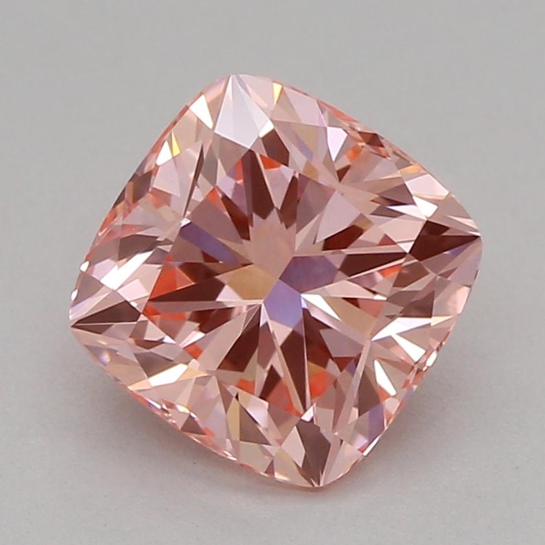 1.08 Ct. Fancy Vivid Pink Cushion Lab Grown Diamond