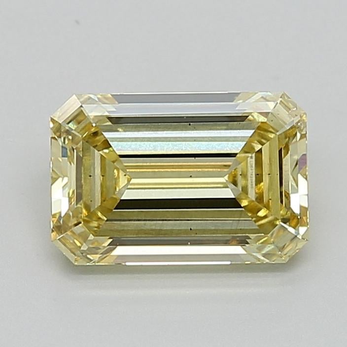2.63 Ct. Fancy Intense  Yellow Emerald Lab Grown Diamond