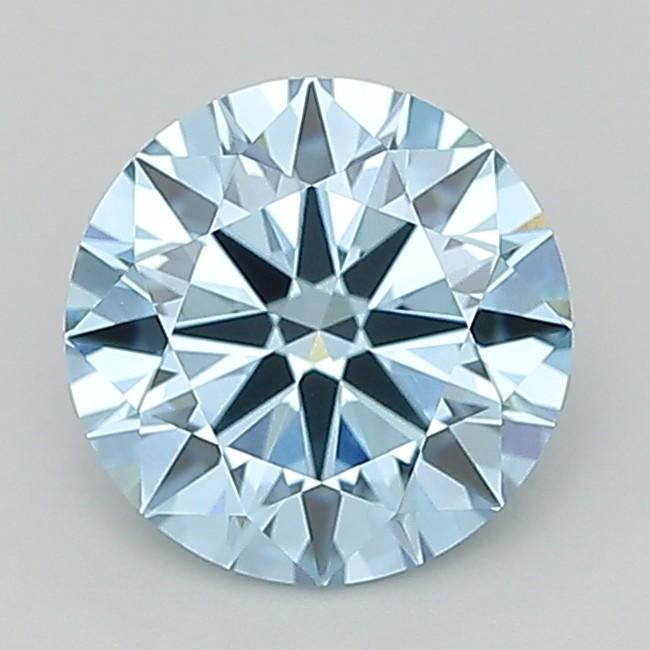 1.42 Ct. Fancy Vivid  Blue Round Lab Grown Diamond