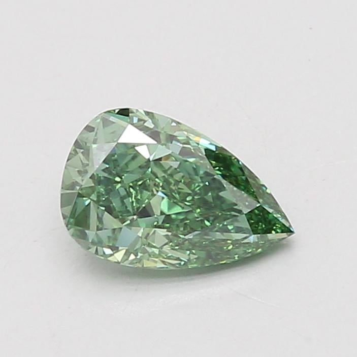 1.07 Ct. Fancy Vivid Green Pear Lab Grown Diamond